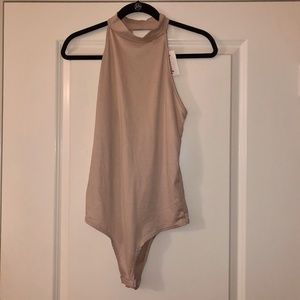 Gaze Blush Light Pink Halter Bodysuit